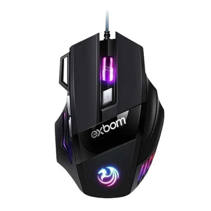 Mouse Gamer Exbom MS-G260 7 Botões 3200 DPI LED - Imagem 1