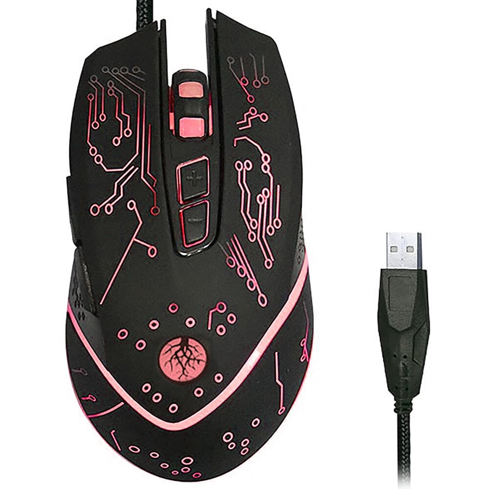 Mouse Gamer Weibe WB-915 USB Com Fio Iluminação LED RGB 6D - Imagem 2