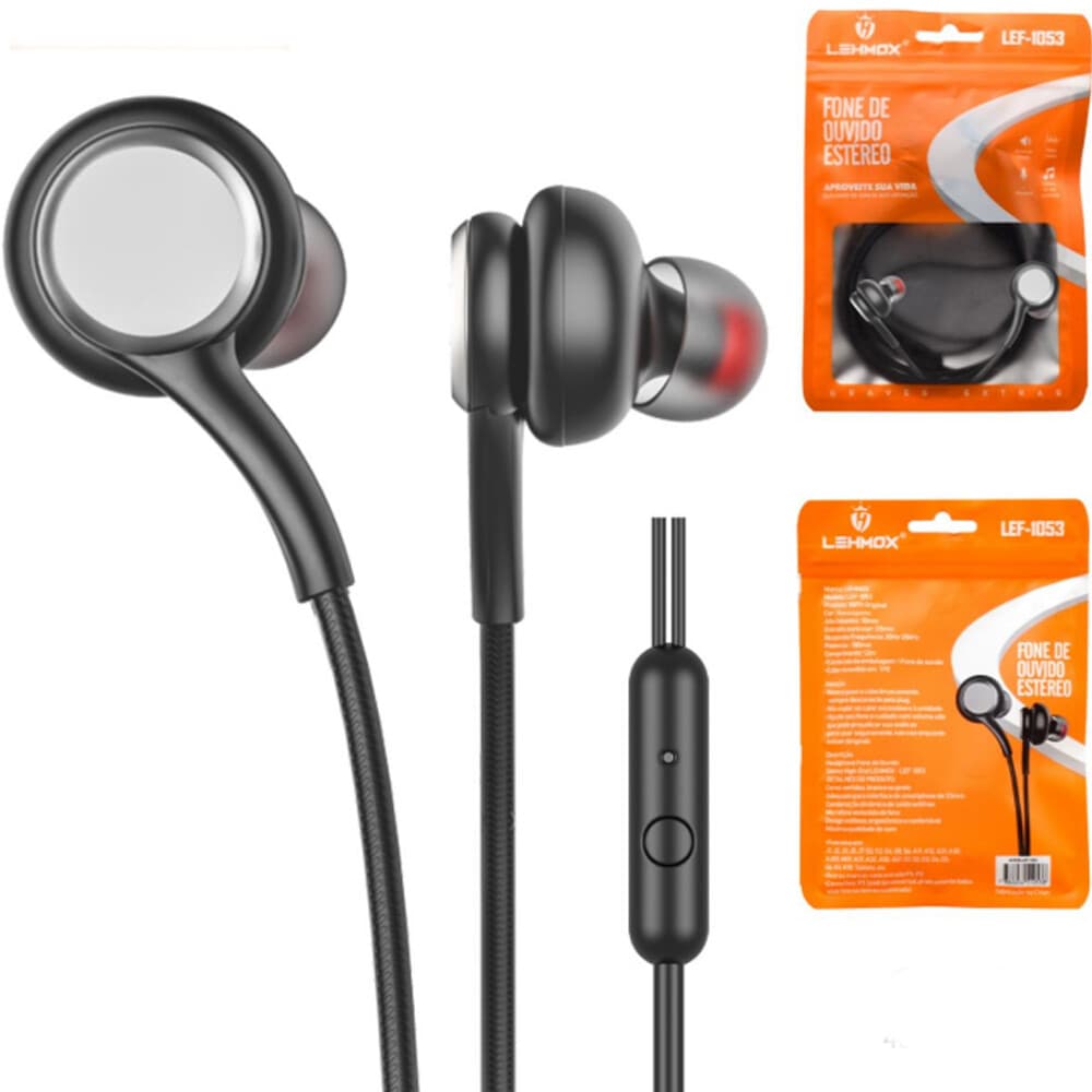 Fone de Ouvido Estéreo LEHMOX LEF-1053 com Microfone e Graves Extras - Imagem 4
