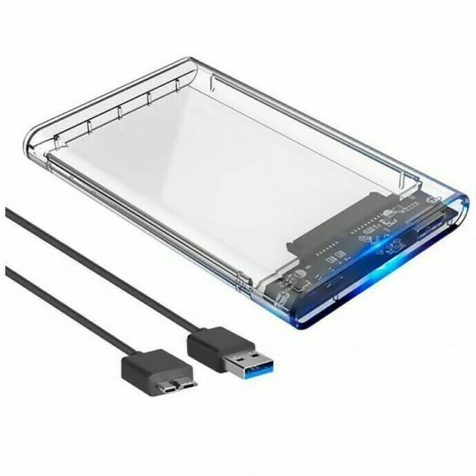 Case de Gaveta Infokit para HD/SSD 2.5" SATA USB 3.0 Transparente - Imagem 1
