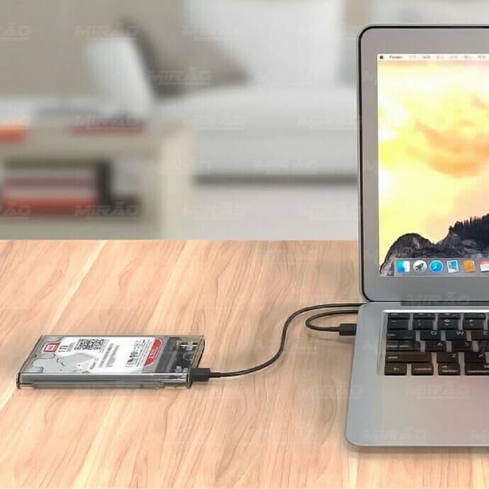 Case de Gaveta Infokit para HD/SSD 2.5" SATA USB 3.0 Transparente - Imagem 2