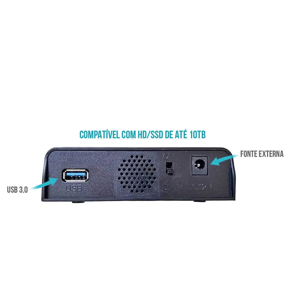 Case para HD/SSD 3.5 polegadas Exbom USB 3.0 SATA III 6Gbps CGHD-G33 - Imagem 2