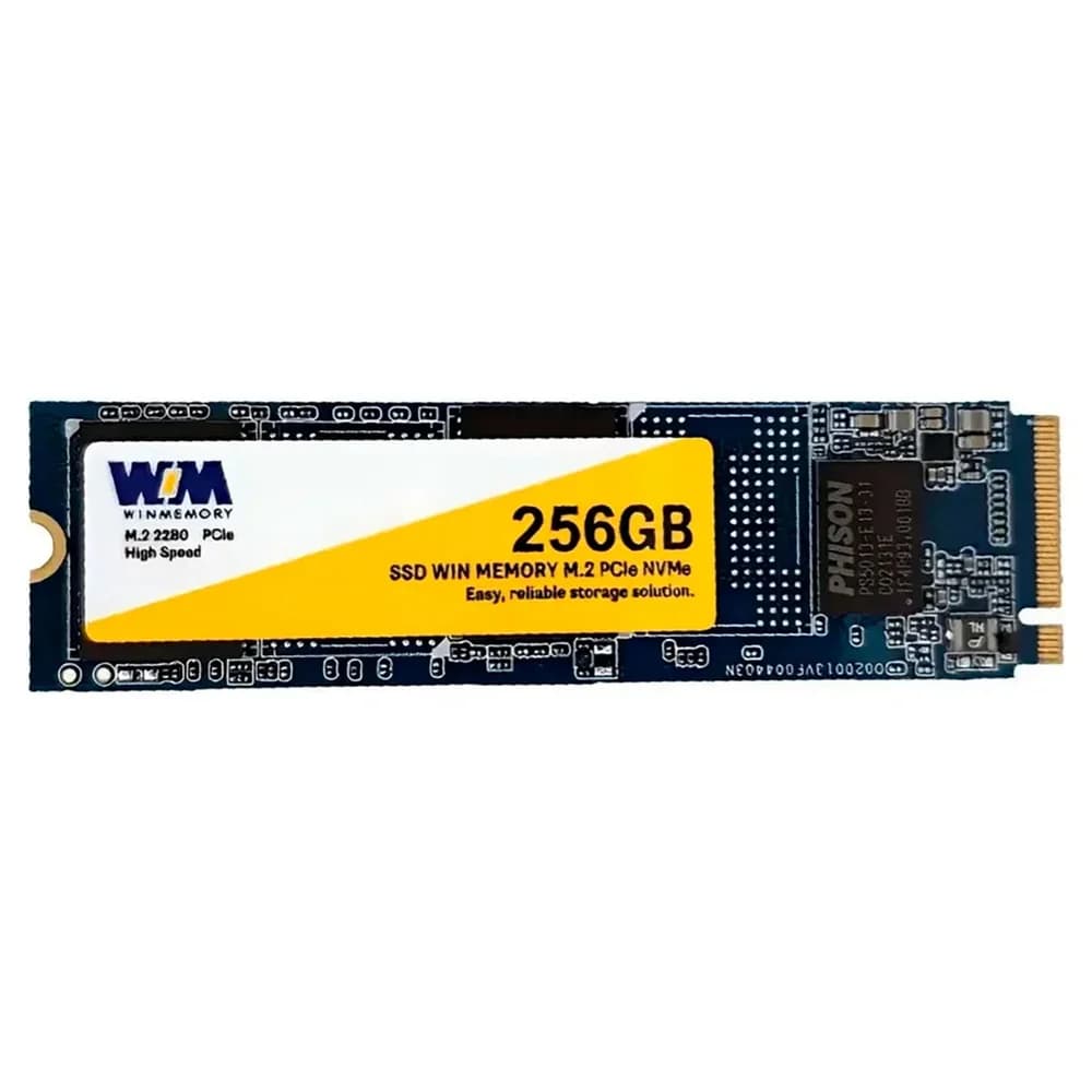 SSD 256GB Win Memory M.2 2280 PCIe NVMe - Leitura 2280MB/s - Novo - Imagem 1